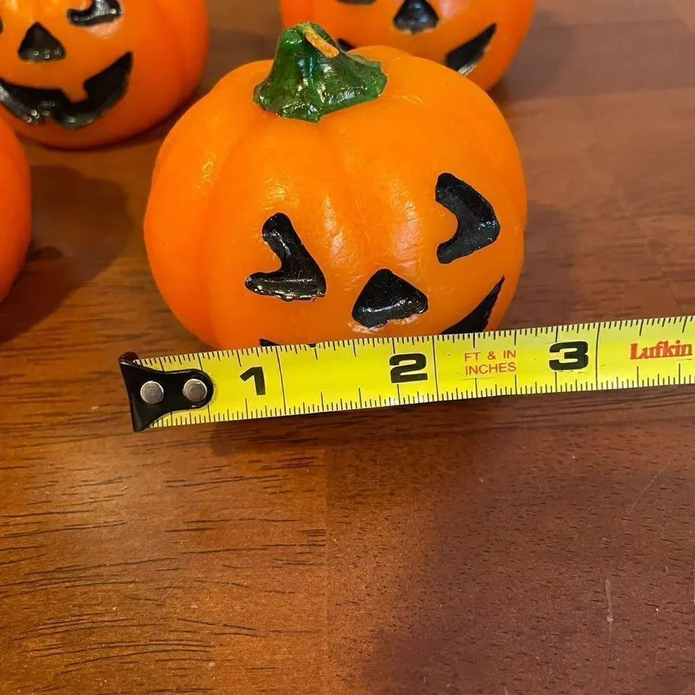 Vintage Hallmark Pumpkin Candles Set of 4!